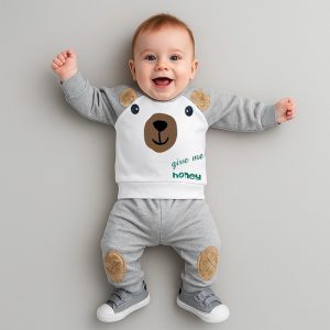 ست سویشرت و شلوار نوزادی مدل Honeybear