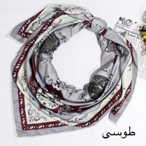 روسری زنانه آنالیا مدل ابریشم توییل بهاره کد 9802