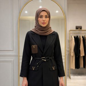 مانتو زیر زانو زنانه مدل ونوس 100071
