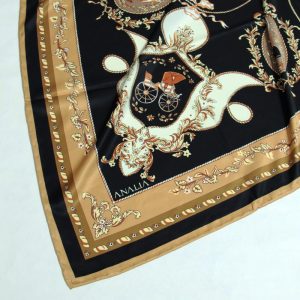 روسری زنانه آنالیا مدل ابریشم توییل بهاره کد 9802