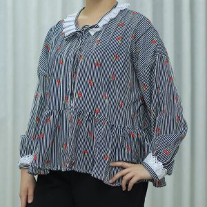 شومیز زنانه طرح آلبالو مدل دیانا کد ۰۴۴