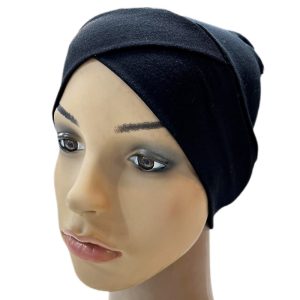 کلاه حجاب زنانه مدل ضربدری دوپیله