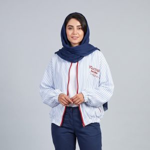 بامبر پلی‌استر راه‌راه کارما مدل 12001