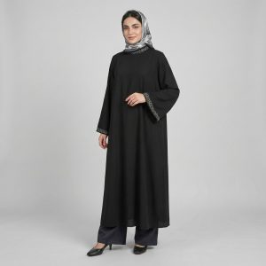 مانتو زنانه مدل مجلسی استین کار شده کد ۱۰۳