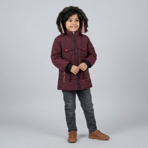 کاپشن دخترانه دورو مدل جیب زیپ