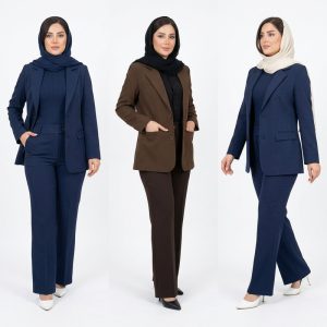 مانتو کتی زنانه کرپ با یقه انگلیسی و دکمه