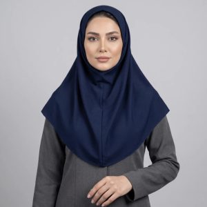 مقنعه تترون زنانه مدل ابردوزی سایز 80 سانتی‌متر