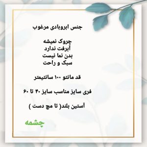 مانتو زنانه مدل عبایی کد 1