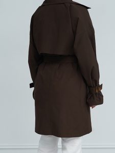 بارانی بلند کتان زارا کد 21942