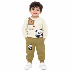 ست بلوز و شلوار دخترانه و پسرانه مدل پاندا کد 115001312