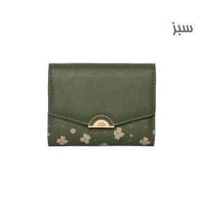 کیف پول زنانه پرتیزس مدل PT25-2275F طرح گل‌های بهاری کد 2020089