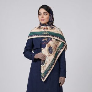 روسری زنانه آنالیا مدل ابریشم توییل بهاره کد 9802