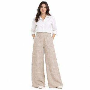 شلوار راحتی زنانه طرح کوک دوزی