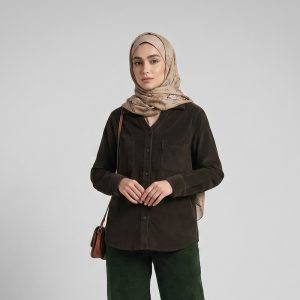 شومیز آستین بلند یقه برگردان زنانه آی تک مدل 2017