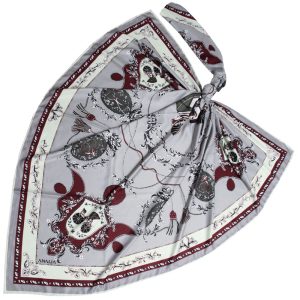روسری زنانه آنالیا مدل ابریشم توییل بهاره کد 9802