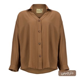 شومیز آستین بلند یقه هفت زنانه السانا مدل نوشان کد 2551