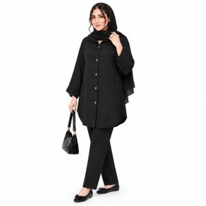 مانتو شومیزی زنانه شانتون نگین‌دار S.M.A مدل لمزو