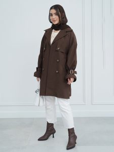 بارانی بلند کتان زارا کد 21942