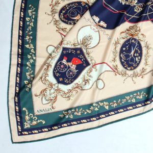 روسری زنانه آنالیا مدل ابریشم توییل بهاره کد 9802