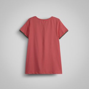 ست  تی شرت و شلوار راحتی زنانه نخی گل‌دار ناربن مدل شقایق