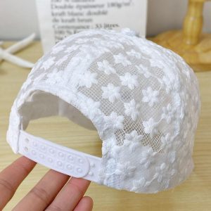 کلاه کپ مدل  تمام توری بابونه کد a11