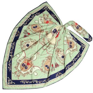روسری زنانه آنالیا مدل ابریشم توییل بهاره کد 9802