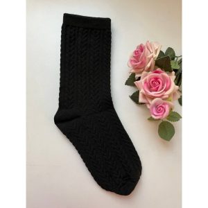جوراب ساق بلند زنانه مدل گندمی مجموعه 6 عددی