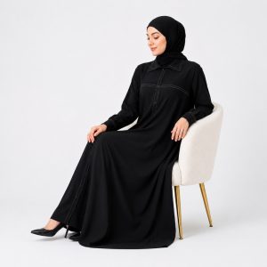 مانتو عبایی زنانه مدل اسپرت یقه دار