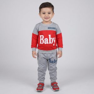 ست تی شرت و شلوار پسرانه مدل BABY کد 104