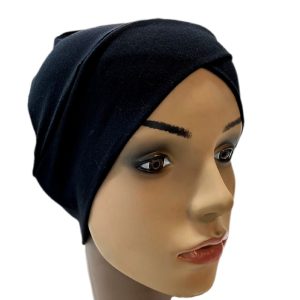 کلاه حجاب زنانه مدل ضربدری دوپیله