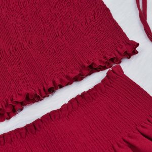 ست نیم تنه و دامن راحتی زنانه دل آویز مدل H464