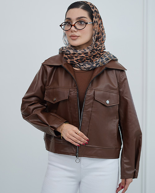 راهنمای سایز کت چرم کلاسیک کد 21892
