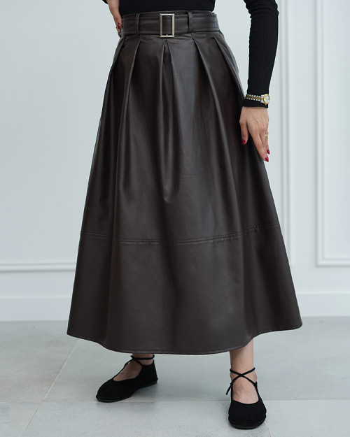 راهنمای سایز دامن چرم کد 21887